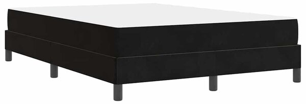 Krevet s opruga kutije s madracem Crna 160 x 210 cm tkanina - Crna / 160 x 210 cm