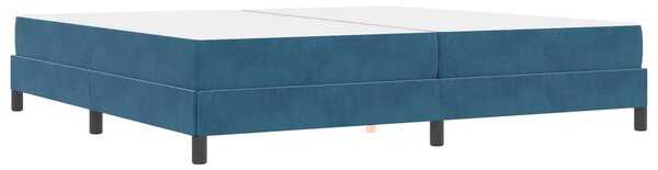 Krevet s opruga kutije Tamno plava 200 x 200 cm tkanina - Plava / 200 x 200 cm