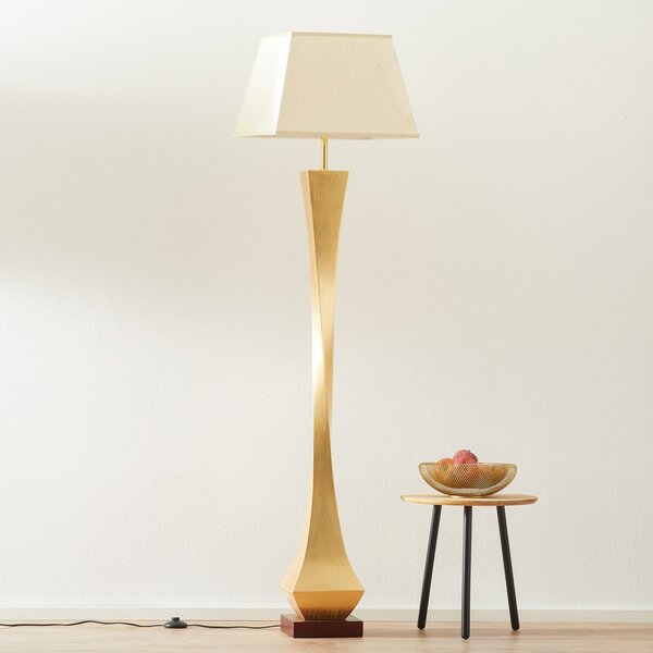 Schuller Valencia Podna lampa elegantnog zlatnog dizajna, Zlato / mjed, Dnevni boravak/blagovaonica, Metal