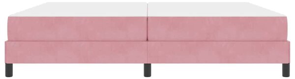 Krevet s opruga kutije Ružičasta 200 x 200 cm tkanina - Ružičasta / 200 x 200 cm