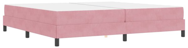 Krevet s opruga kutije Ružičasta 200 x 200 cm tkanina - Ružičasta / 200 x 200 cm