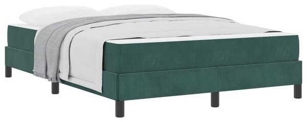 Krevet s opruga kutije Tamnozelena 140 x 190 cm tkanina - Zelena / 140 x 190 cm