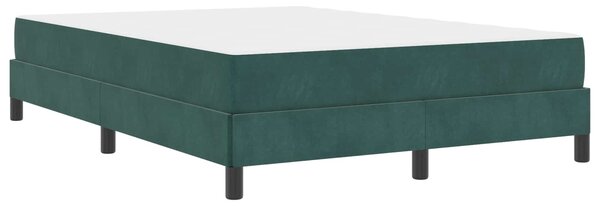 Krevet s opruga kutije Tamnozelena 140 x 190 cm tkanina - Zelena / 140 x 190 cm