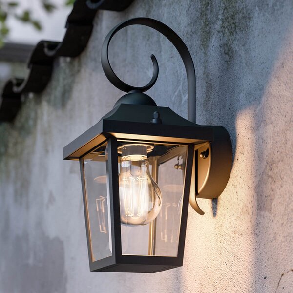 Philips myGarden Buzzard vanjska zidna svjetiljka crna, prigušiva, Crno, Metal