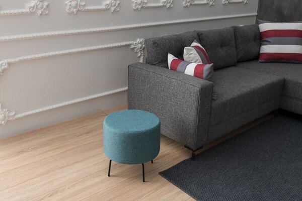 Atelier Del Sofa Tabure, Tirkiz, Octo - Turquoise