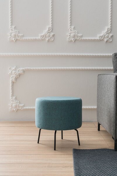 Atelier Del Sofa Tabure, Tirkiz, Octo - Turquoise