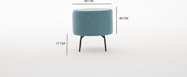 Atelier Del Sofa Tabure, Tirkiz, Octo - Turquoise