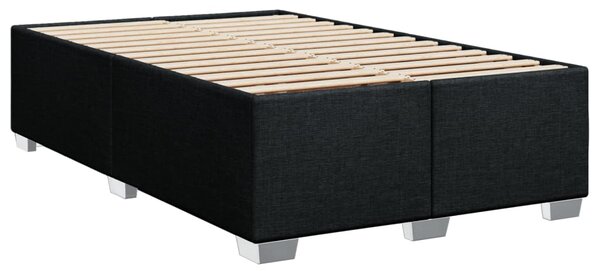 Krevet s oprugama i madracem crni 90x200 cm od tkanine - Crna / 90 x 200 cm