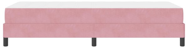 Krevet s opruga kutije s madracem Ružičasta 80 x 200 cm tkanina - Ružičasta / 80 x 200 cm