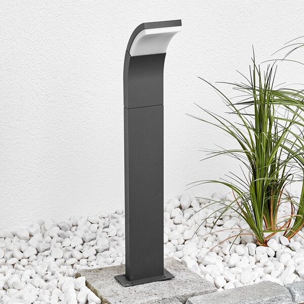 Lucande LED putna svjetiljka Timm, 60 cm, antracit, metal, IP54, Crno, Aluminij