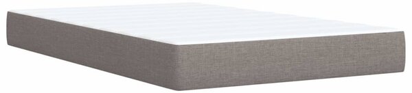 Krevet s oprugama i madracem smeđesivi 100 x 200 cm od tkanine - Tupe / 100 x 200 cm
