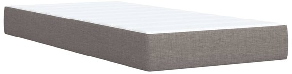 Krevet s oprugama i madracem smeđesivi 90x190 cm od tkanine - Tupe / 90 x 190 cm