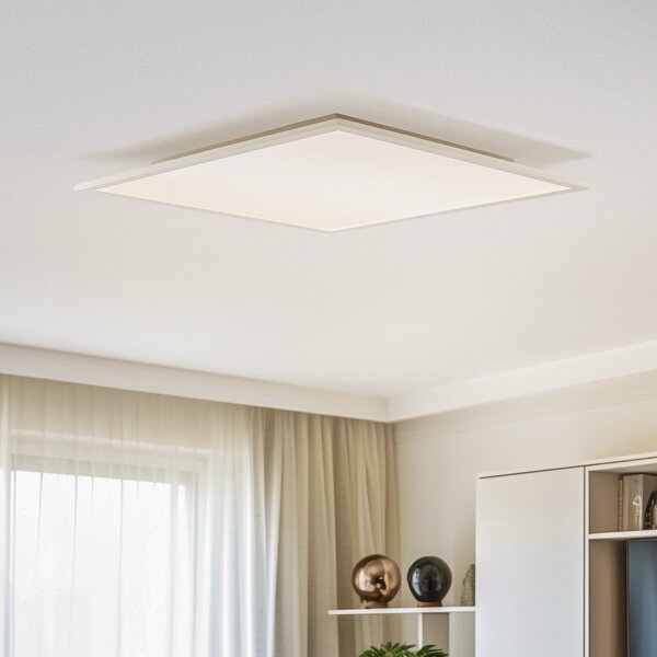 Lindby LED panel Livel, 4000K, 62 cm x cm, srebrna, metal, Metalik, Kuhinja, Plastika