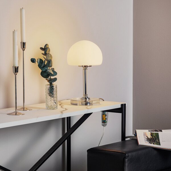 Steinhauer Ancilla LED stolna lampa, kromirana, 30 cm, neprekidno podesiva jačina svjetla,, prigušiva, Metalik, Dnevni boravak/blagovaonica, Metal