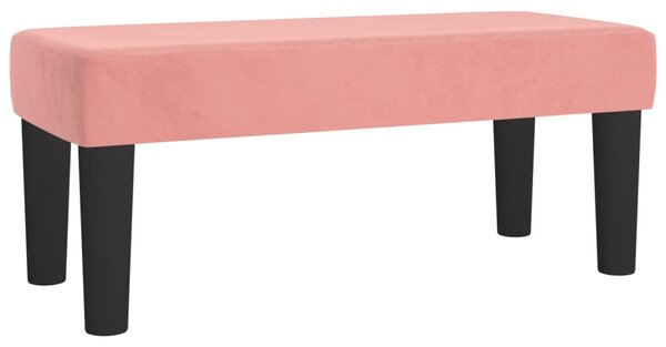 Box spring krevet s madracem ružičasti 120 x 200 cm baršunasti - Ružičasta / 120 x 200 cm