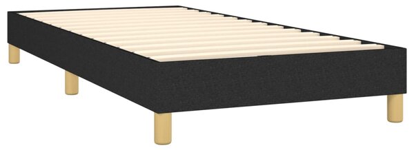 Box spring krevet s madracem crni 90x190 cm od tkanine - Siva / jedna veličina