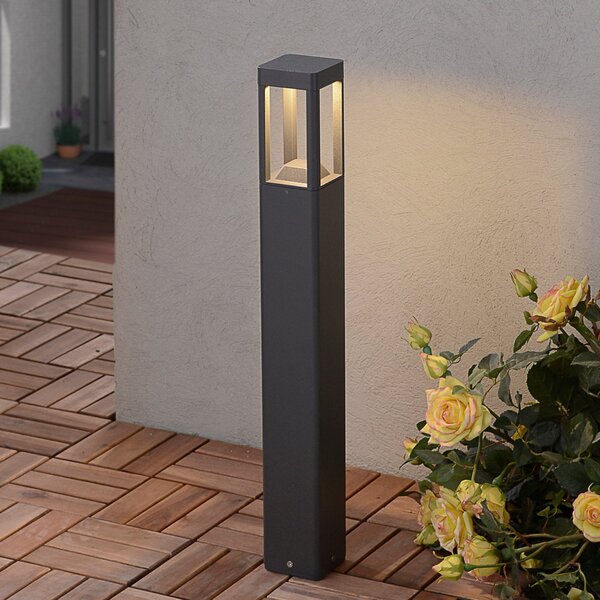 Lucande LED staza Bernd, 60 cm, antracit, aluminij, Crno, Metal