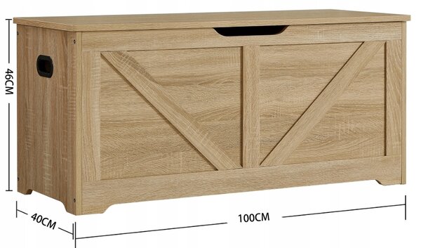 Spremnik LEHAC s poklopcem 100x46cm, hrast sonoma