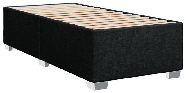 Box spring krevet s madracem crni 80 x 200 cm od tkanine - Crna / 80 x 200 cm