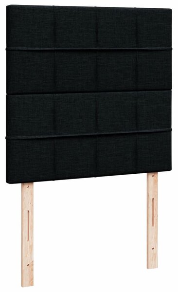 Box spring krevet s madracem crni 80 x 200 cm od tkanine - Crna / 80 x 200 cm