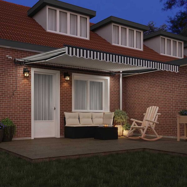 Tenda na automatsko uvlačenje LED antracit i bijela 400x300 cm - Antracitno siva / 400 x 300 cm