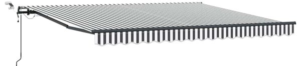 Tenda na automatsko uvlačenje LED antracit i bijela 400x300 cm - Antracitno siva / 400 x 300 cm