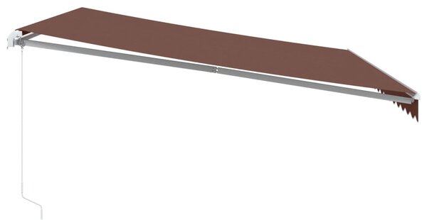 Tenda na ručno uvlačenje smeđa 450 x 350 cm - Smeđa / 450 x 350 cm