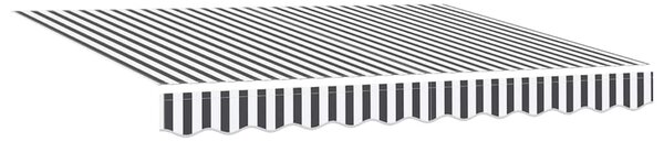 Tenda na uvlačenje antracit i bijela 3x2,5 m tkanina i aluminij - Antracitno siva / 3 x 2.5 m