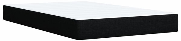 Krevet s oprugama i madracem crni 120 x 200cm od tkanine - Crna / 120 x 200 cm