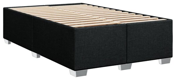 Krevet s oprugama i madracem crni 120 x 200cm od tkanine - Crna / 120 x 200 cm