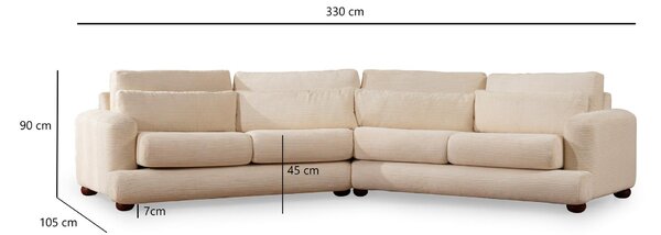 Zondo.hr Sofa Riverolla (L) (bež). Akcija -31%. 1106663