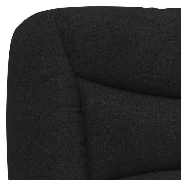 Krevet s madracem Hvar crni 200x200 cm od tkanine - Crna / 200 x 200 cm
