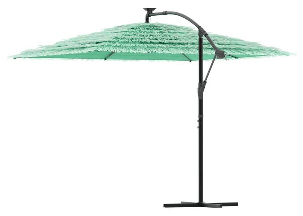Vrtni suncobran s drvenim stupom zeleni 290x290x238 cm - Zelena / 290 x 290 x 238 cm