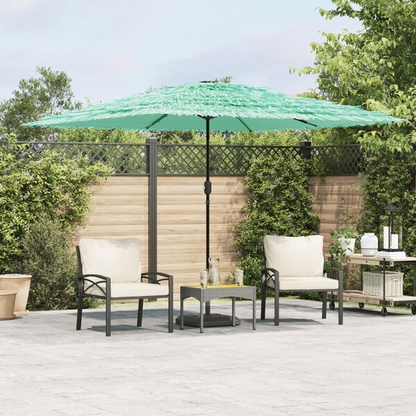 Vrtni suncobran s drvenim stupom zeleni 290x290x238 cm - Zelena / 290 x 290 x 238 cm