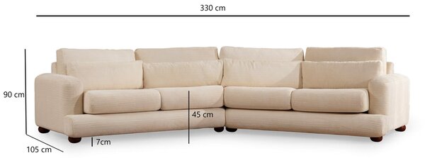 Zondo.hr Sofa Riverolla (D) (bež). Akcija -31%. 1106665