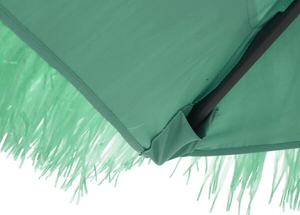 Vrtni suncobran s drvenim stupom zeleni 290x290x238 cm - Zelena / 290 x 290 x 238 cm