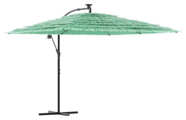 Vrtni suncobran s drvenim stupom zeleni 290x290x238 cm - Zelena / 290 x 290 x 238 cm