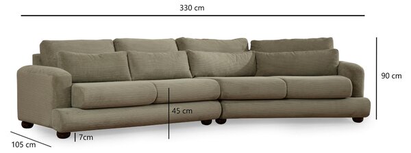 Zondo.hr Sofa Riverolla (D) (zelena). Akcija -31%. 1106666