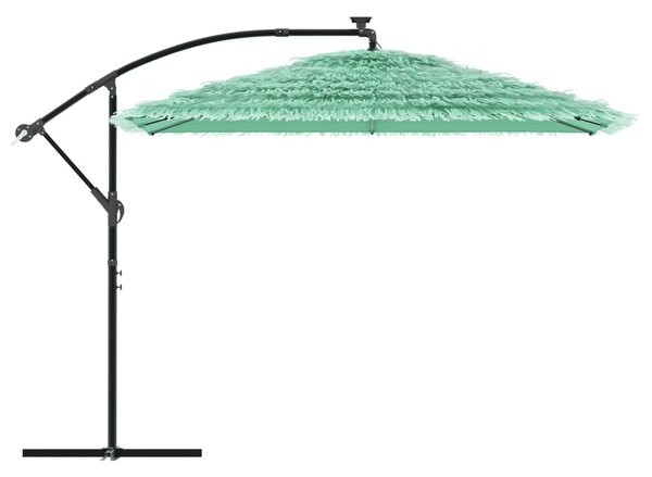 Vrtni suncobran s drvenim stupom zeleni 290x290x238 cm - Zelena / 290 x 290 x 238 cm