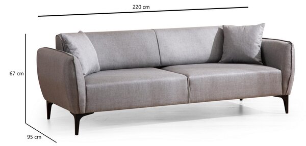 Zondo.hr Trosjed Belasemma (siva + crna). Akcija -30%. 1106670