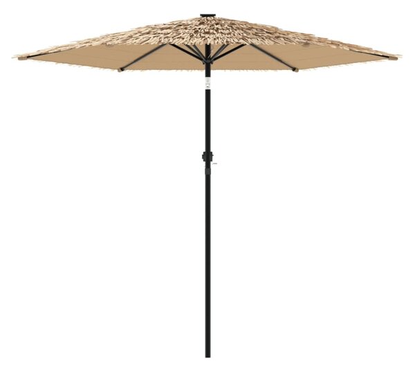 Vrtni suncobran s čeličnom šipkom smeđi 268x268x226 cm - Smeđa / 268 x 268 x 226 cm