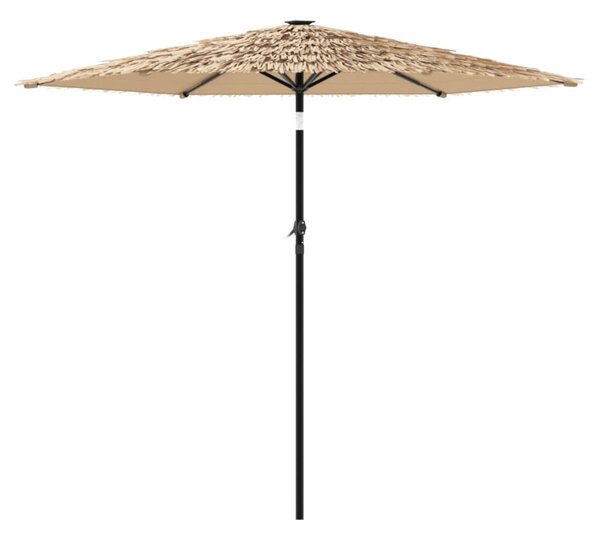 Vrtni suncobran s čeličnom šipkom smeđi 268x268x226 cm - Smeđa / 268 x 268 x 226 cm