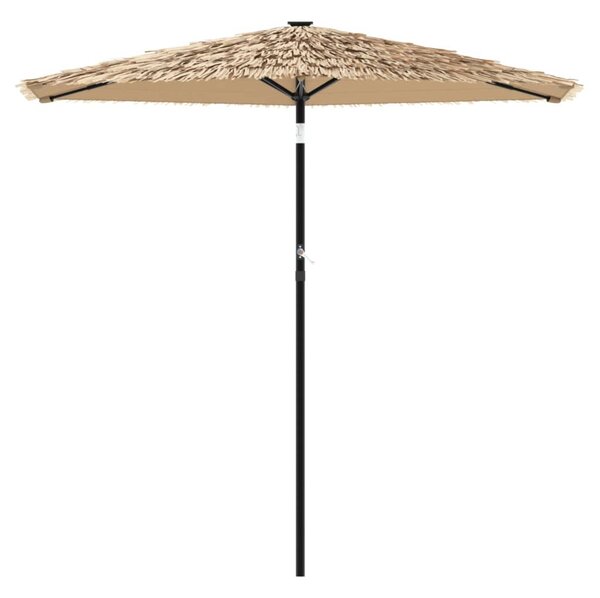 Vrtni suncobran s čeličnom šipkom smeđi 268x268x226 cm - Smeđa / 268 x 268 x 226 cm