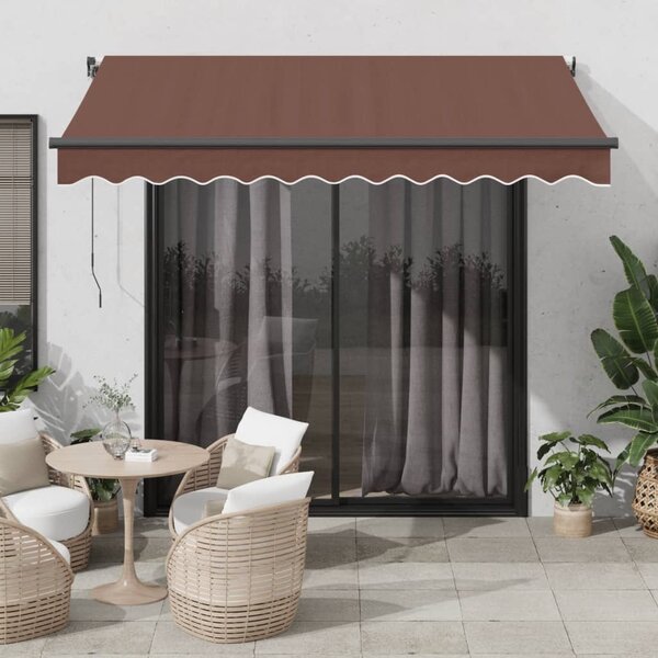 Tenda na automatsko uvlačenje smeđa 350 x 250 cm - Smeđa / 3.5 x 2.5 m