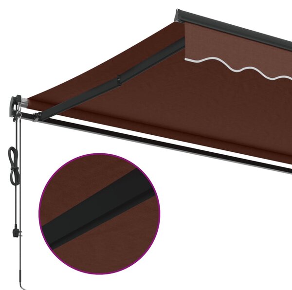 Tenda na automatsko uvlačenje smeđa 350 x 250 cm - Smeđa / 3.5 x 2.5 m