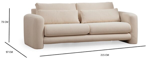 Zondo.hr Trosjed Lelysena (krem). Akcija -30%. 1106686