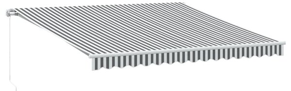Tenda na ručno uvlačenje antracit i bijela 400 x 350 cm - Antracitno siva / 400 x 350 cm