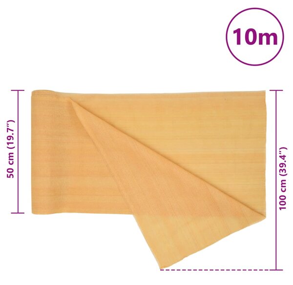 Mreža za privatnost boja pijeska 1 x 10 m HDPE 150 g/m² - Žuta / 1 x 10 m (150 g)