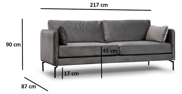 Zondo.hr Trosjed Sinarella (siva + crna). Akcija -31%. 1106715