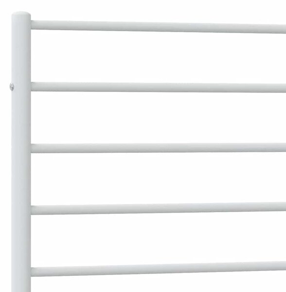 Metalni okvir kreveta uzglavlje i podnožje bijeli 100x200 cm - Bijela / 100 x 200 cm